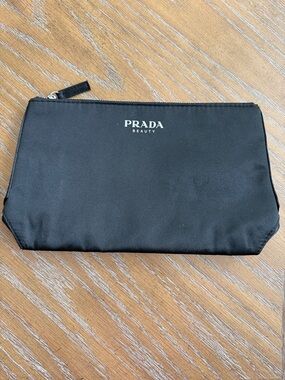 Prada Black Nylon Cosmetic Pouch